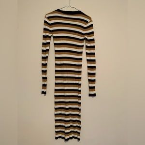 WhoWhatWear Ribbed Bodycon Midi Dress